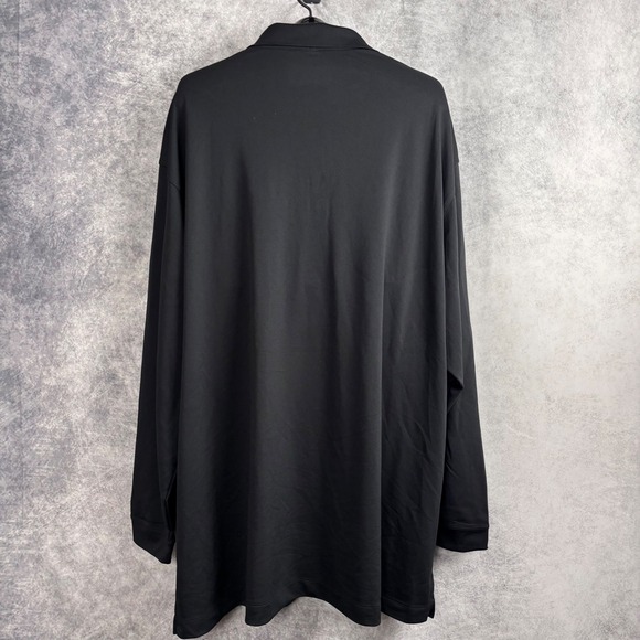 Nike Men's Golf Long Sleeve Dri-Fit Performance Polo Black Size 4XL NWT - Picture 3 of 11